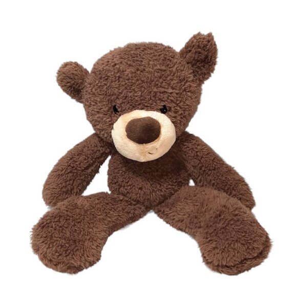 GUND Fuzzy Brown Teddy Bear #320115 Stuffed Plush Bean Bag Toy 14" - Picture 2 of 6